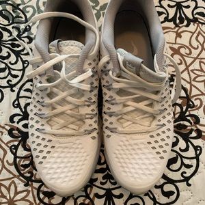 Nike White and Gray Athletic Shoes